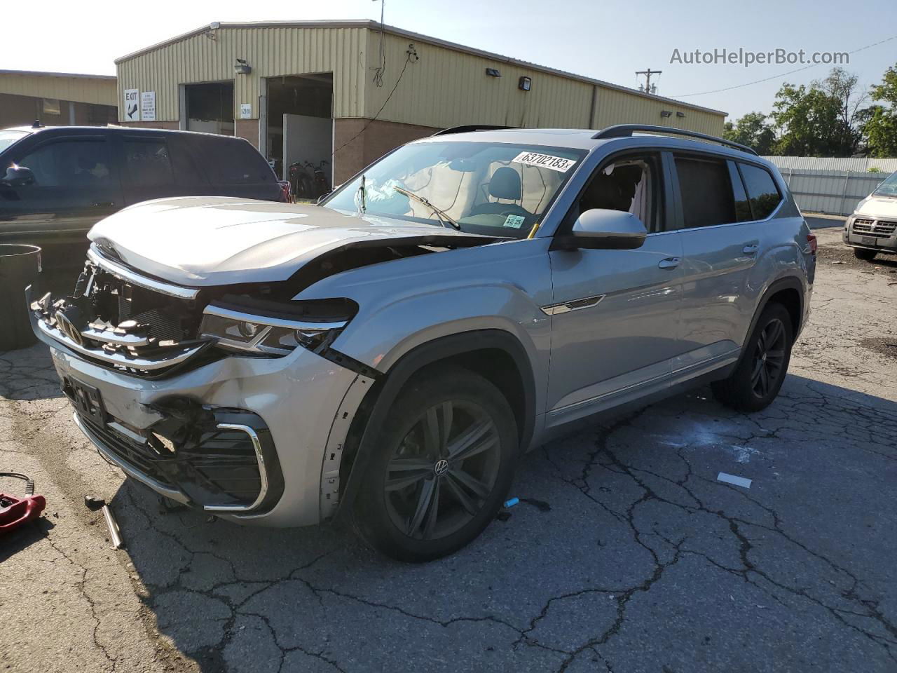 2021 Volkswagen Atlas Se Silver vin: 1V2RR2CA3MC534187