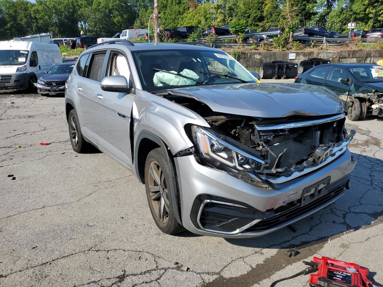 2021 Volkswagen Atlas Se Silver vin: 1V2RR2CA3MC534187