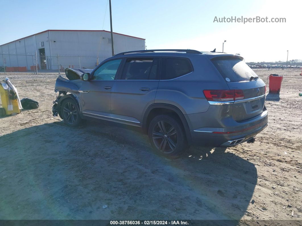 2021 Volkswagen Atlas 3.6l V6 Se W/technology R-line Gray vin: 1V2RR2CA5MC549709