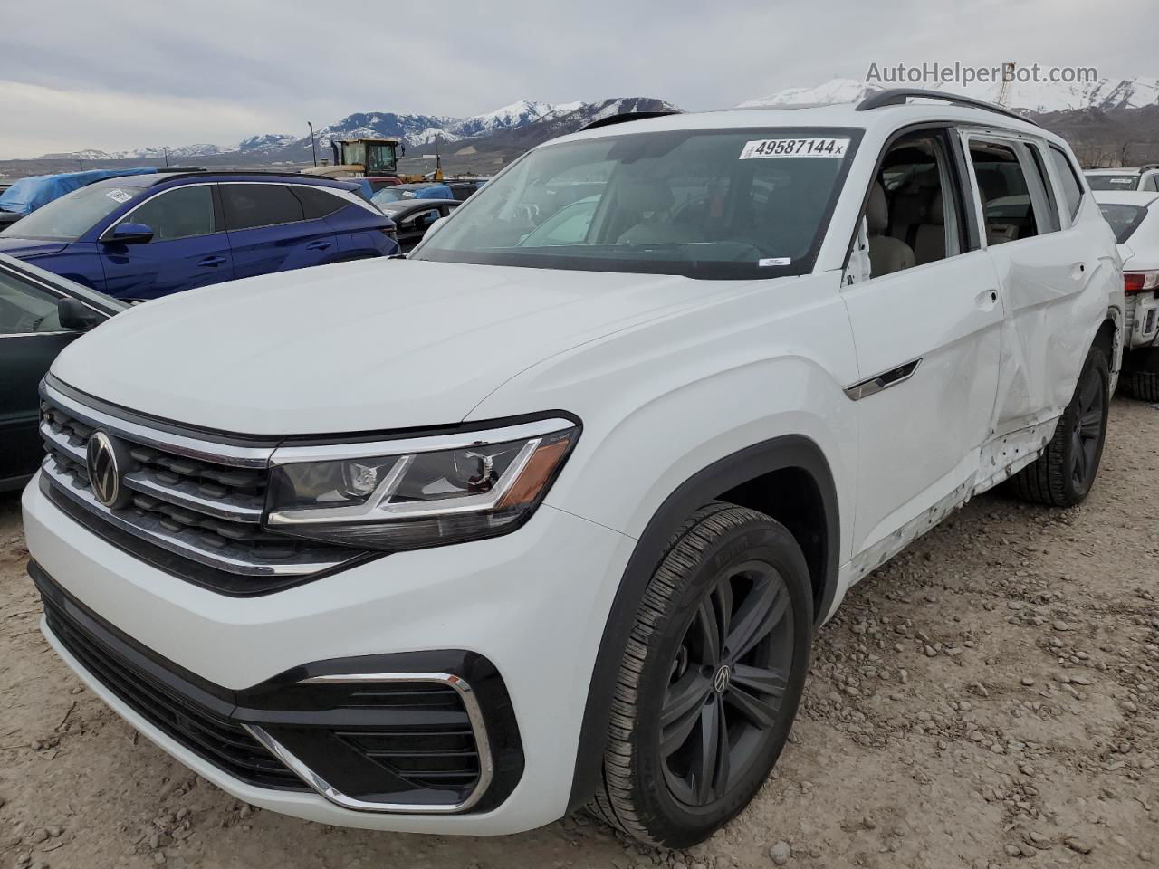 2021 Volkswagen Atlas Se White vin: 1V2RR2CA6MC596151