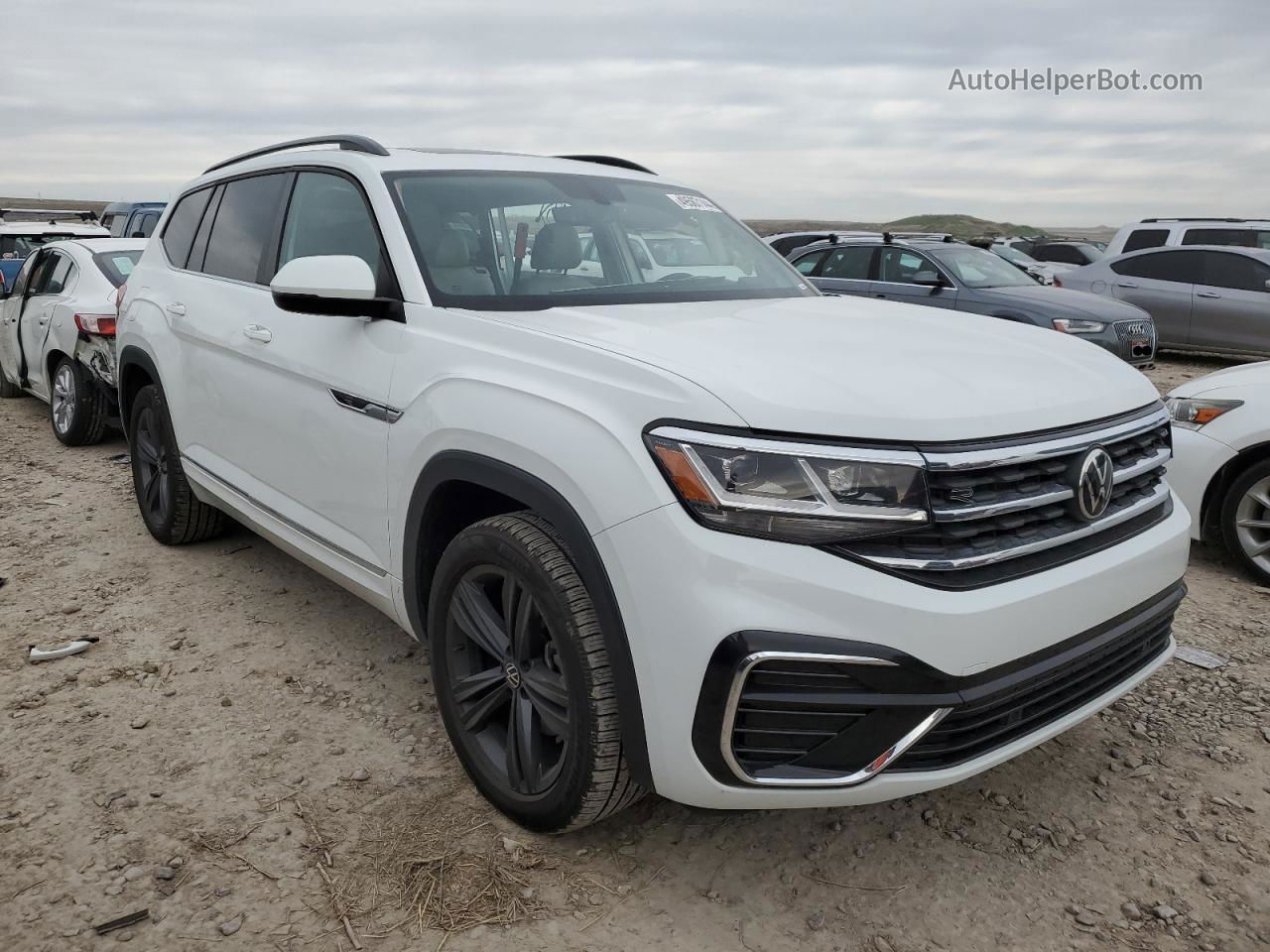 2021 Volkswagen Atlas Se White vin: 1V2RR2CA6MC596151