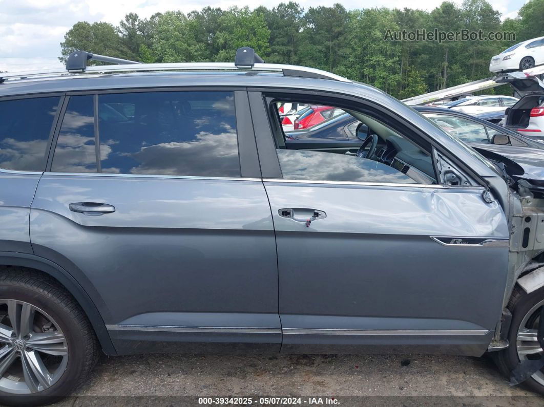 2018 Volkswagen Atlas 3.6l V6 Sel Light Blue vin: 1V2RR2CA7JC582187