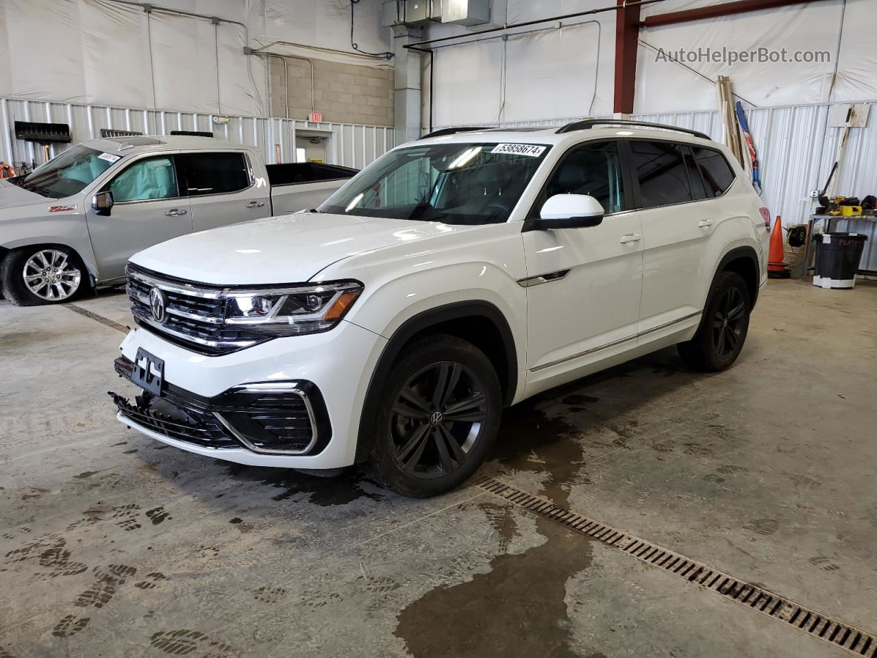 2021 Volkswagen Atlas Se White vin: 1V2RR2CA7MC522589