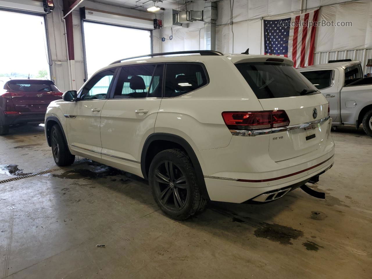 2021 Volkswagen Atlas Se White vin: 1V2RR2CA7MC522589