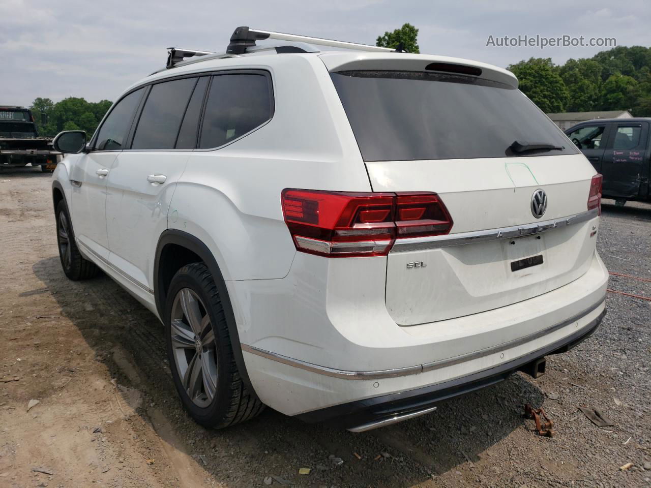 2018 Volkswagen Atlas Sel White vin: 1V2RR2CA8JC564927