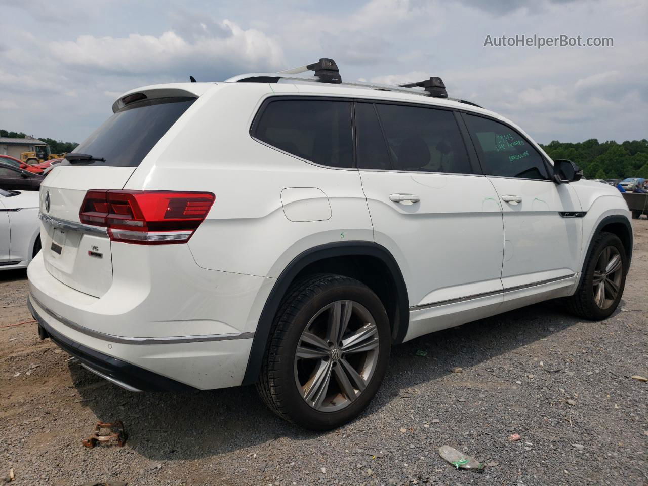 2018 Volkswagen Atlas Sel White vin: 1V2RR2CA8JC564927