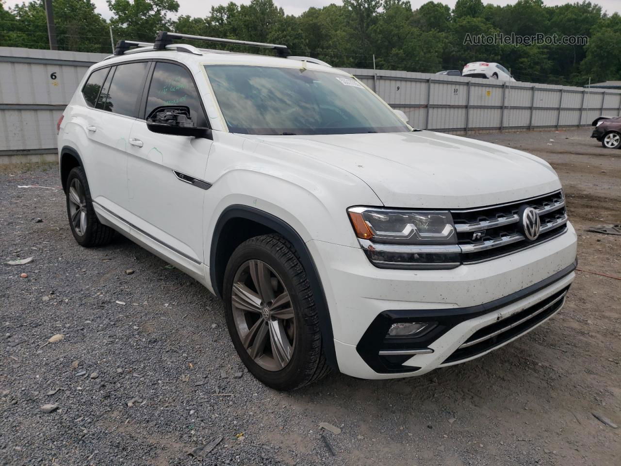 2018 Volkswagen Atlas Sel White vin: 1V2RR2CA8JC564927