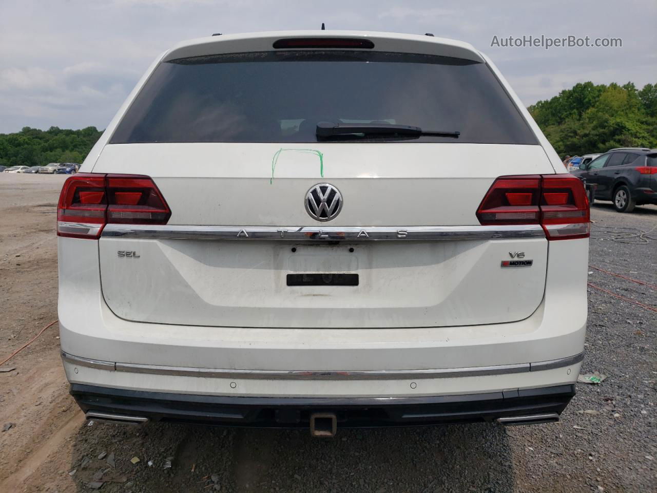 2018 Volkswagen Atlas Sel White vin: 1V2RR2CA8JC564927