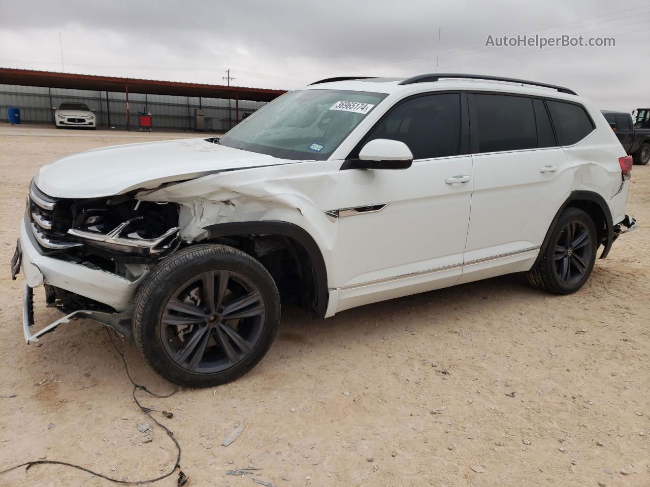 2021 Volkswagen Atlas Se White vin: 1V2RR2CA8MC565676