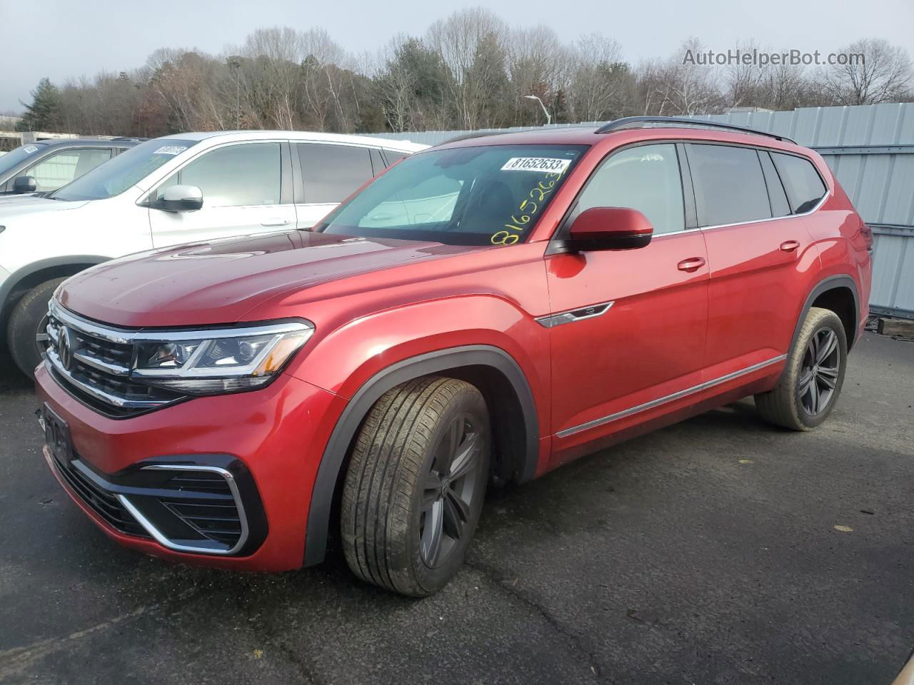 2021 Volkswagen Atlas Se Красный vin: 1V2RR2CA9MC529186