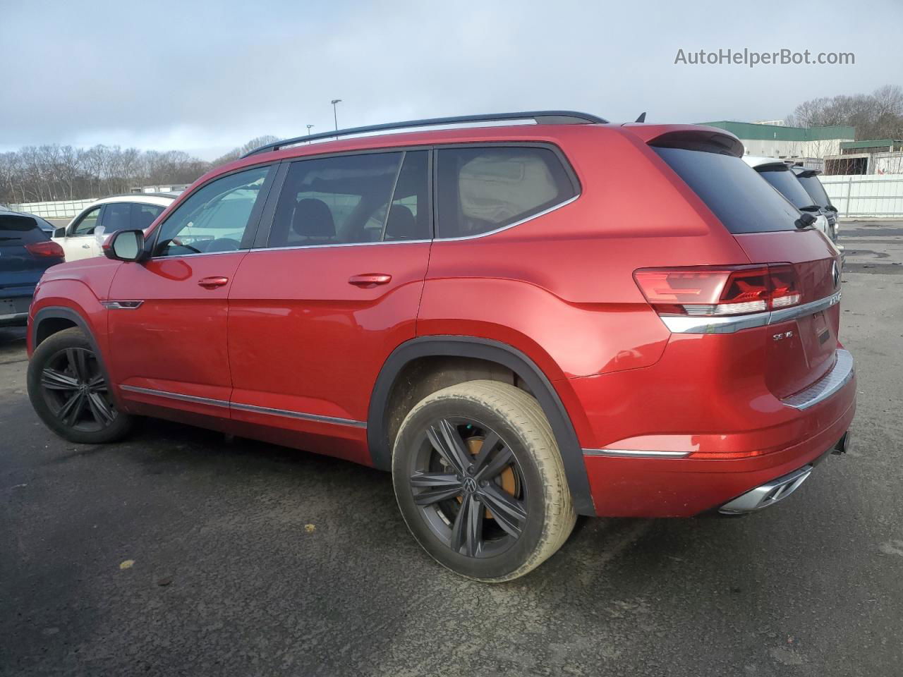 2021 Volkswagen Atlas Se Красный vin: 1V2RR2CA9MC529186