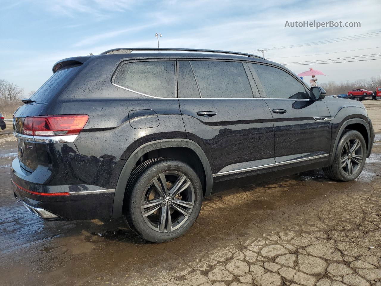 2021 Volkswagen Atlas Se Черный vin: 1V2RR2CA9MC556971