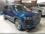 2018 Volkswagen Atlas 3.6l V6 Sel Dark Blue vin: 1V2RR2CAXJC583639