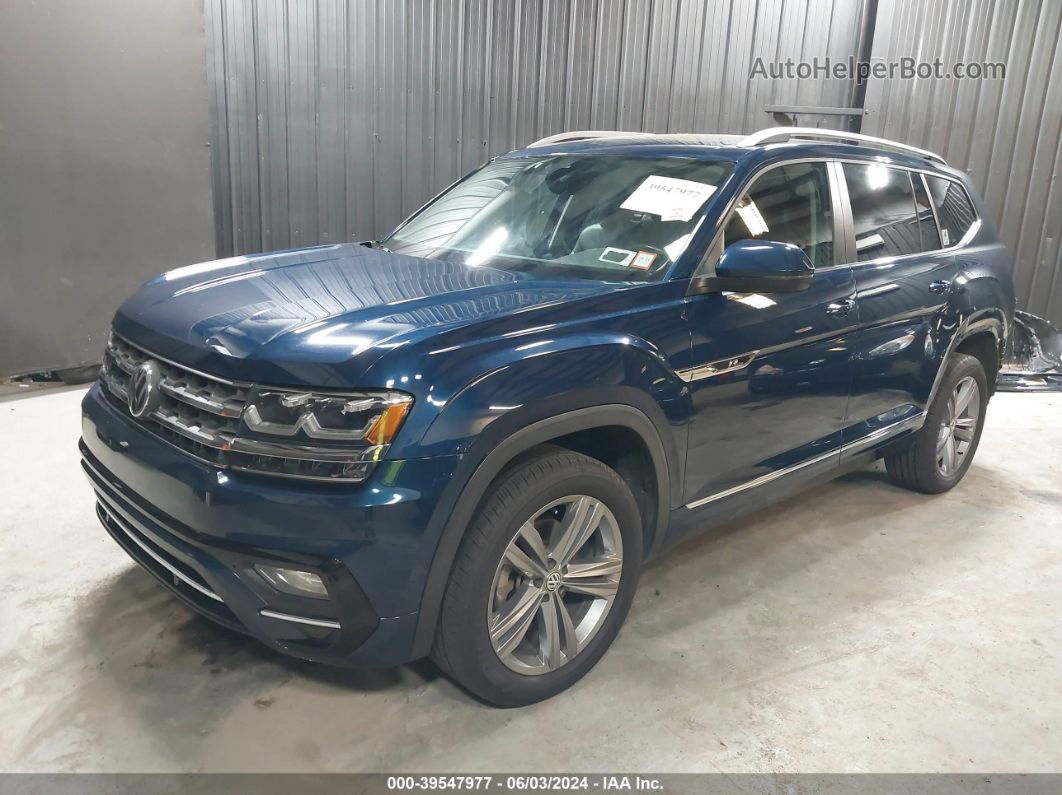 2018 Volkswagen Atlas 3.6l V6 Sel Dark Blue vin: 1V2RR2CAXJC583639