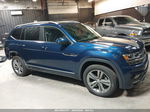 2018 Volkswagen Atlas 3.6l V6 Sel Dark Blue vin: 1V2RR2CAXJC583639