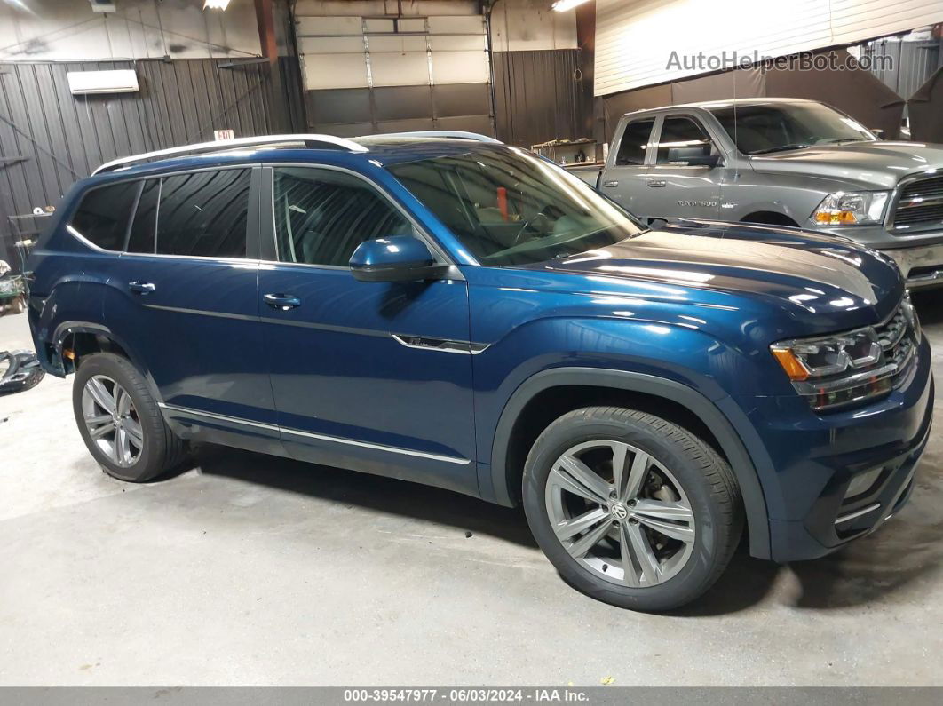 2018 Volkswagen Atlas 3.6l V6 Sel Dark Blue vin: 1V2RR2CAXJC583639