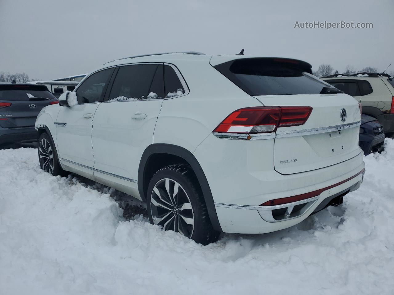 2021 Volkswagen Atlas Cross Sport Sel R-line White vin: 1V2SE2CA1MC212693