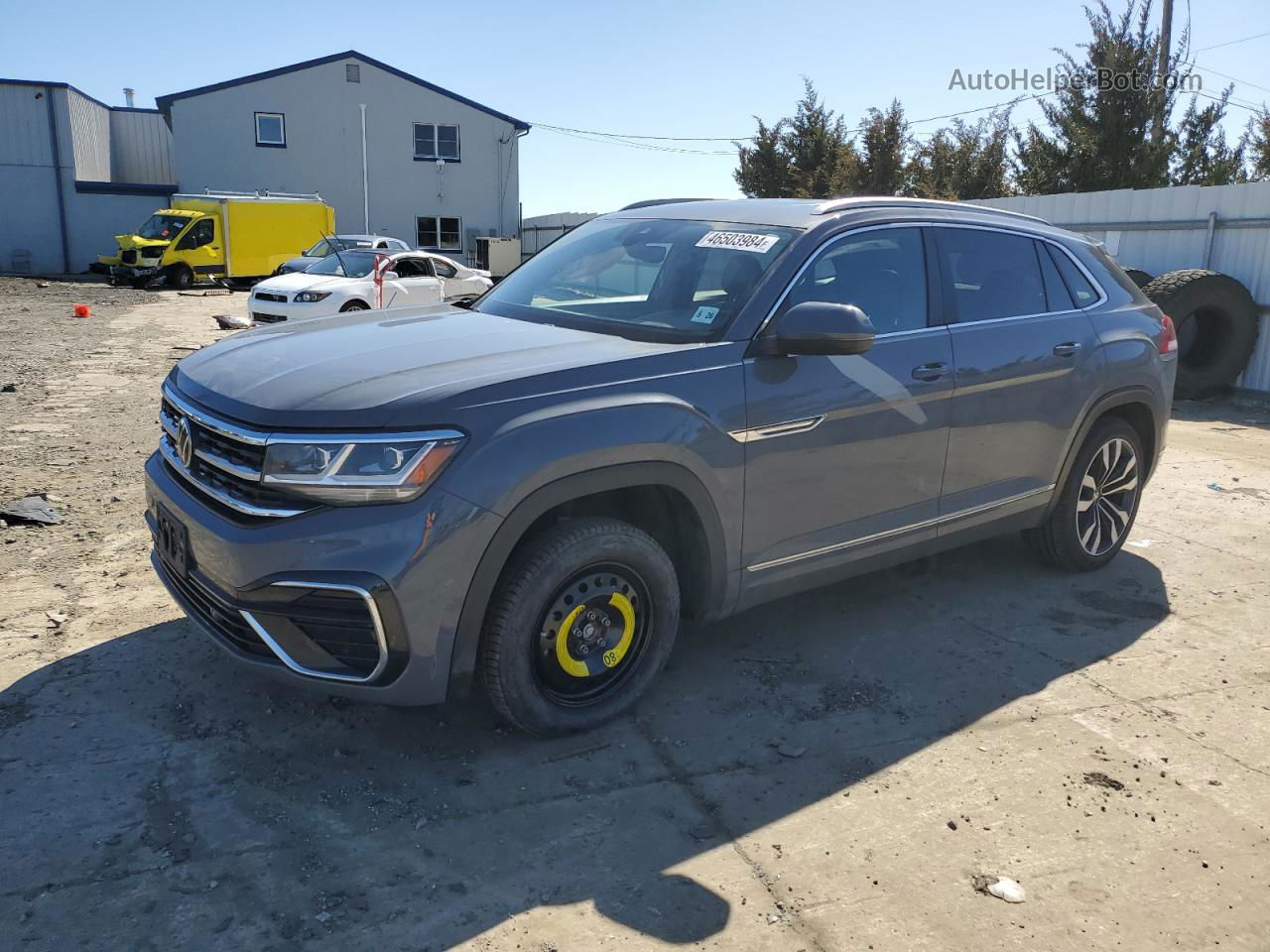 2021 Volkswagen Atlas Cross Sport Sel R-line Синий vin: 1V2SE2CA4MC227785