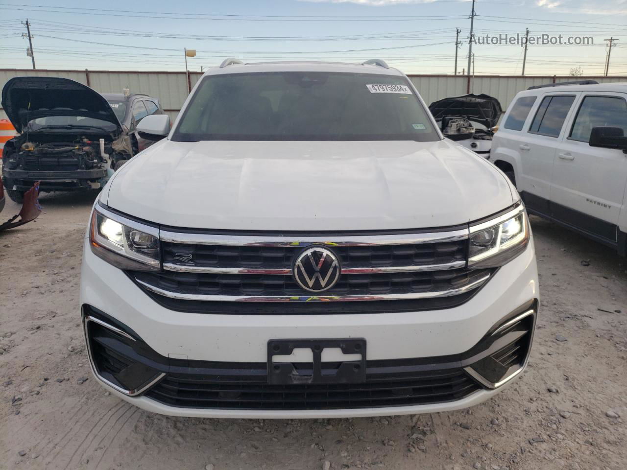 2021 Volkswagen Atlas Sel R-line White vin: 1V2SR2CA2MC556246