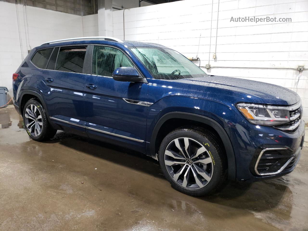 2021 Volkswagen Atlas Sel R-line Blue vin: 1V2SR2CA5MC548495