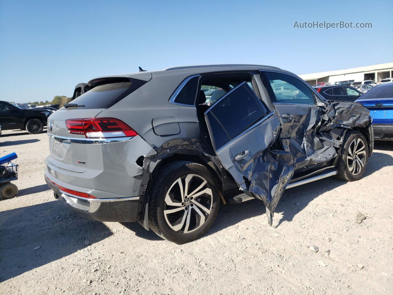 2021 Volkswagen Atlas Cross Sport Sel Premium Gray vin: 1V2TE2CA3MC205992