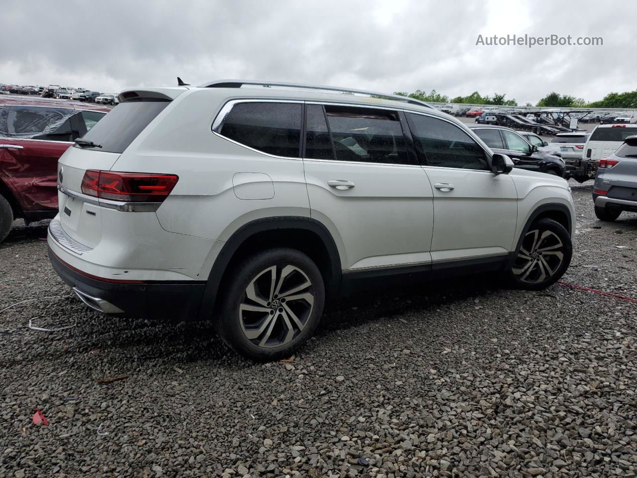 2021 Volkswagen Atlas Sel Premium White vin: 1V2TP2CA4MC539023