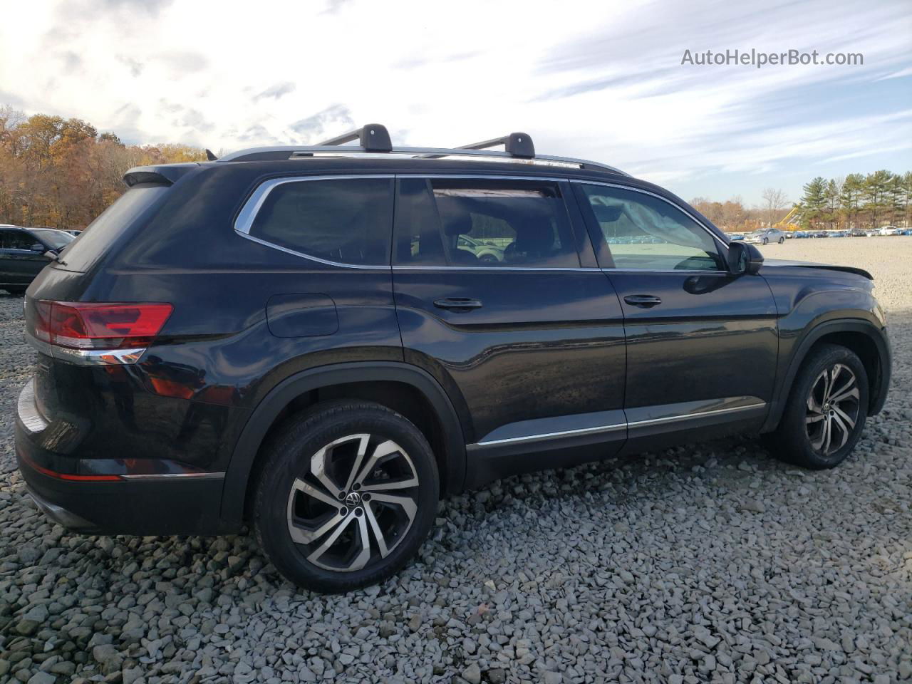 2021 Volkswagen Atlas Sel Premium Черный vin: 1V2TP2CA7MC520529