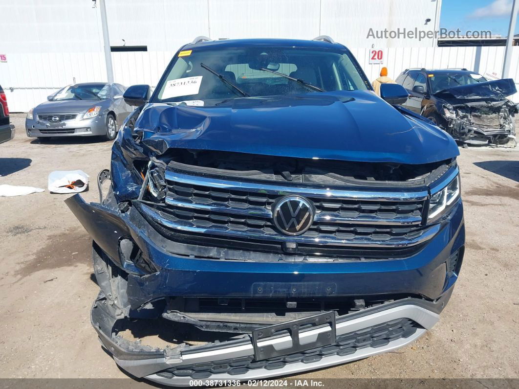 2021 Volkswagen Atlas 2.0t Sel Premium Синий vin: 1V2TP2CAXMC543481