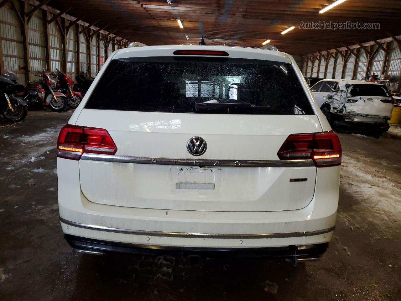 2018 Volkswagen Atlas Execline Белый vin: 1V2TR2CA0JC530938