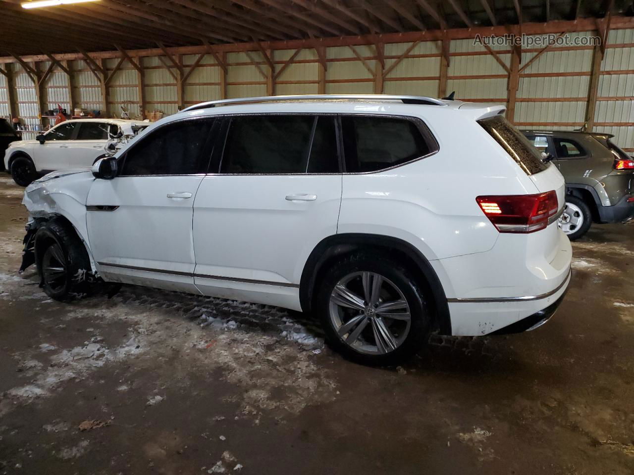 2018 Volkswagen Atlas Execline White vin: 1V2TR2CA0JC530938