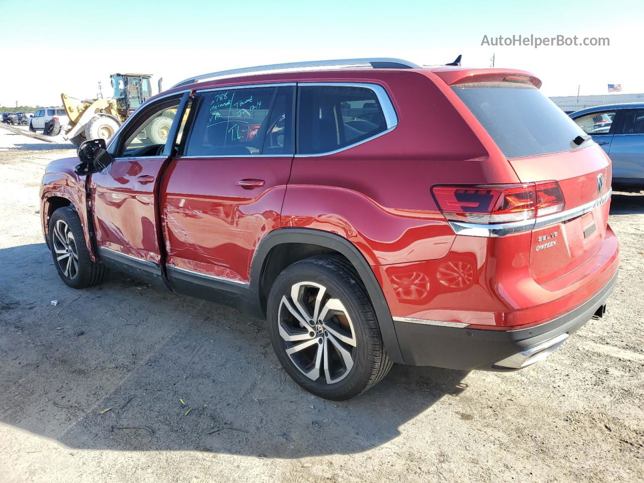 2021 Volkswagen Atlas Sel Premium Red vin: 1V2TR2CA0MC534489