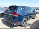 2021 Volkswagen Atlas 3.6l V6 Sel Premium Blue vin: 1V2TR2CA1MC521069