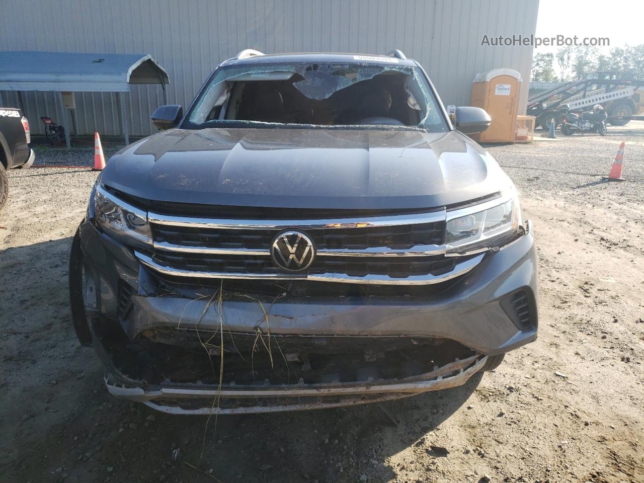 2021 Volkswagen Atlas Sel Premium Gray vin: 1V2TR2CA2MC582012