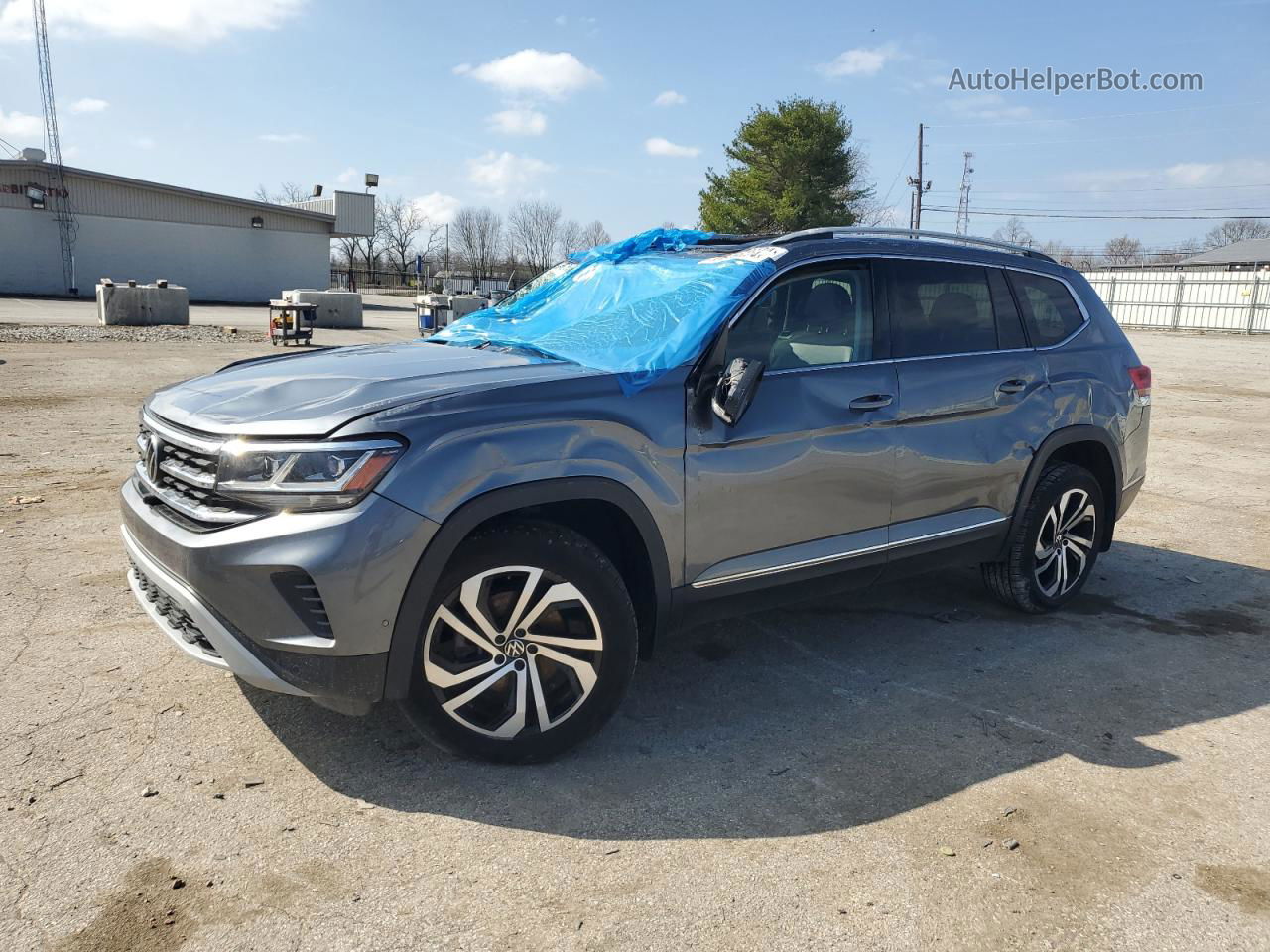 2021 Volkswagen Atlas Sel Premium Gray vin: 1V2TR2CA5MC512682