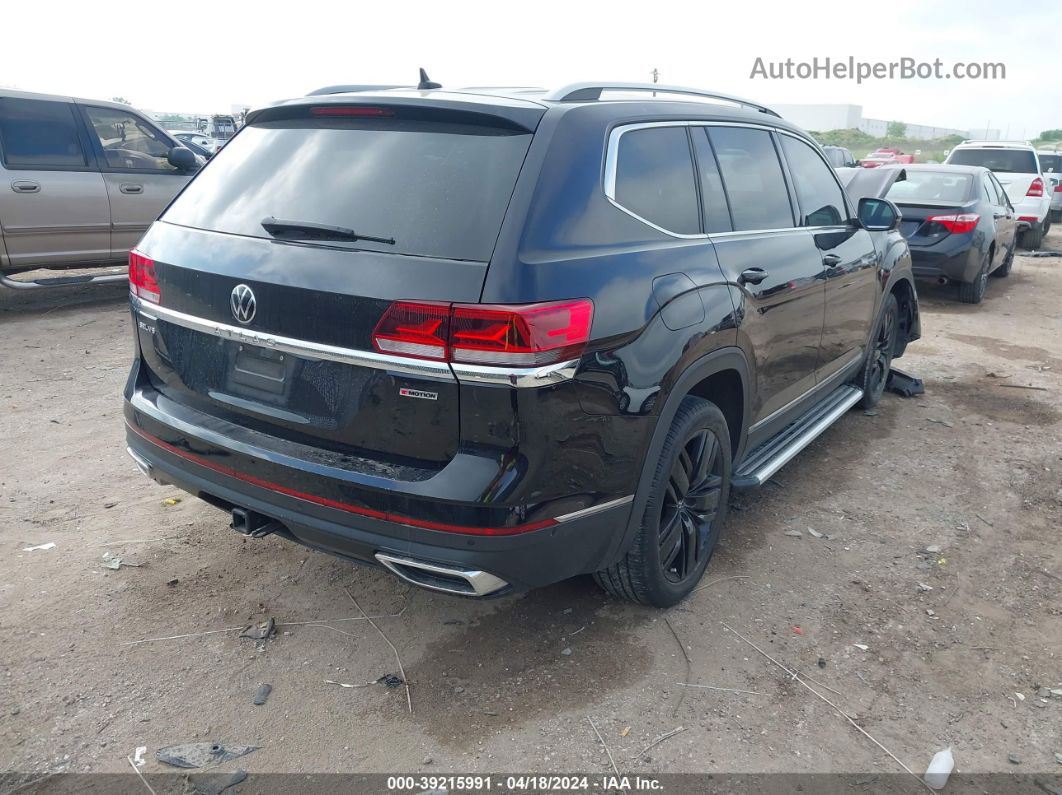 2021 Volkswagen Atlas 3.6l V6 Sel Premium Черный vin: 1V2TR2CA5MC528283