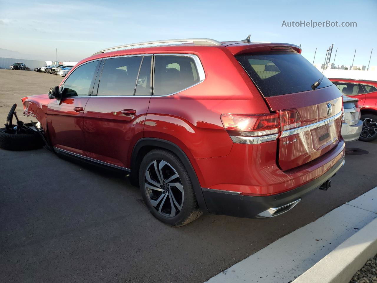 2021 Volkswagen Atlas Sel Premium Red vin: 1V2TR2CA6MC511587