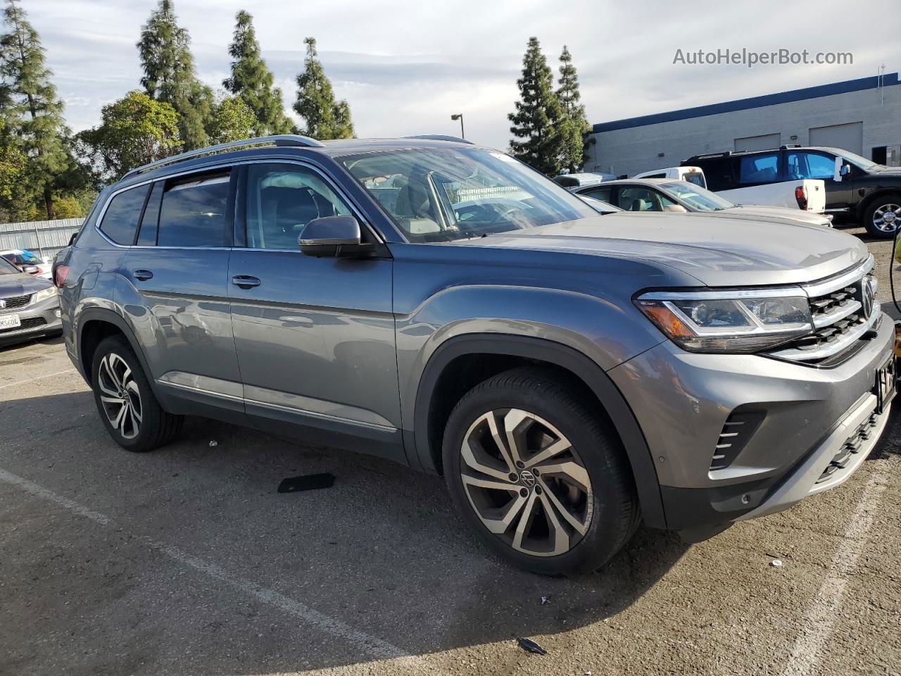 2021 Volkswagen Atlas Sel Premium Серый vin: 1V2TR2CA6MC529572