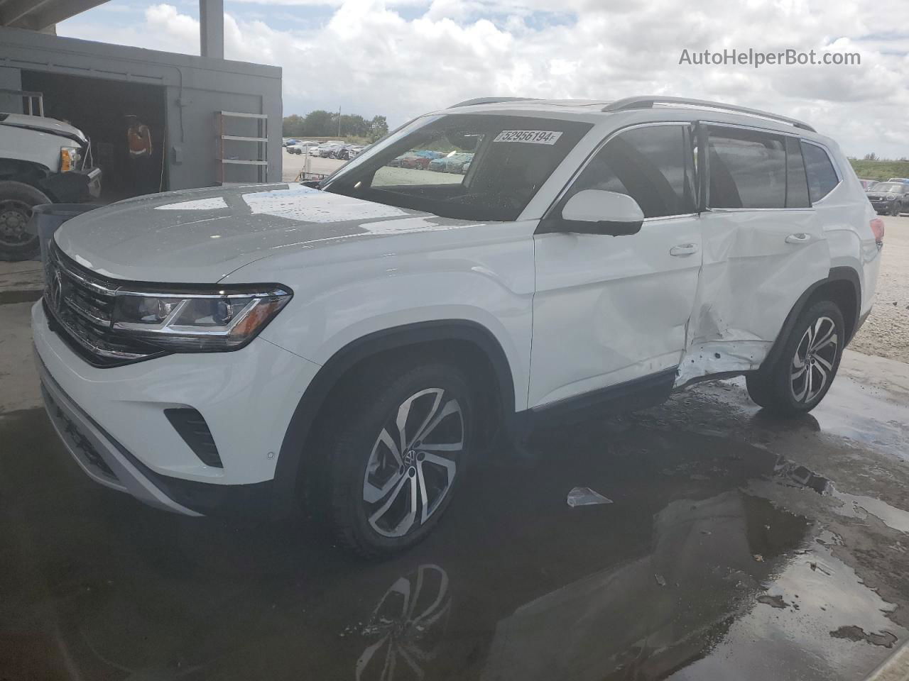 2021 Volkswagen Atlas Sel Premium White vin: 1V2TR2CA7MC561415