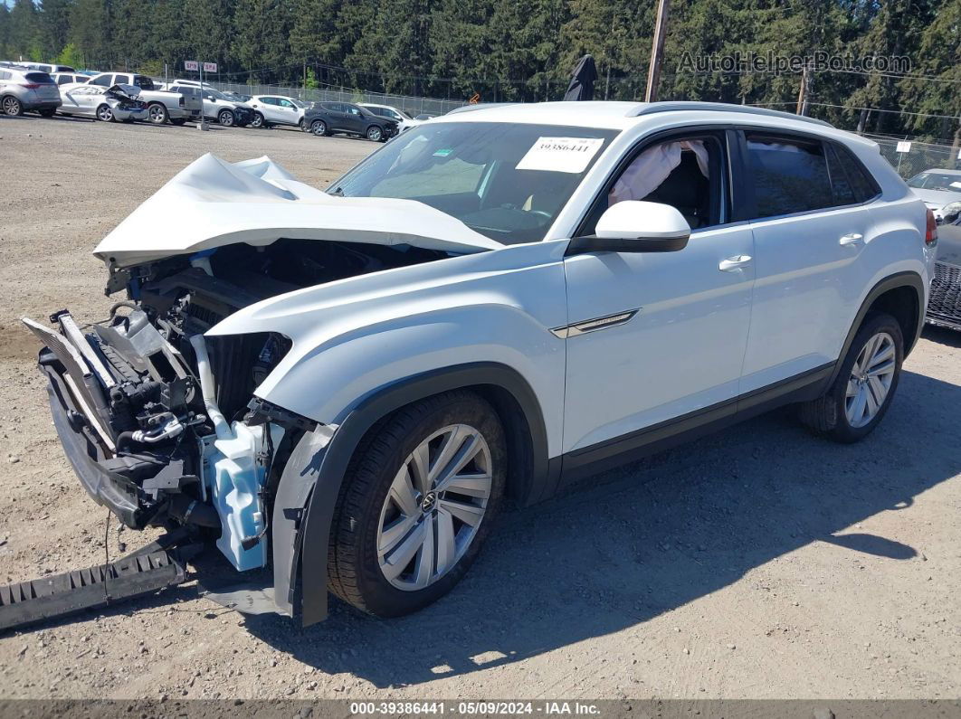 2021 Volkswagen Atlas Cross Sport 2.0t Se W/technology White vin: 1V2WC2CA2MC203136