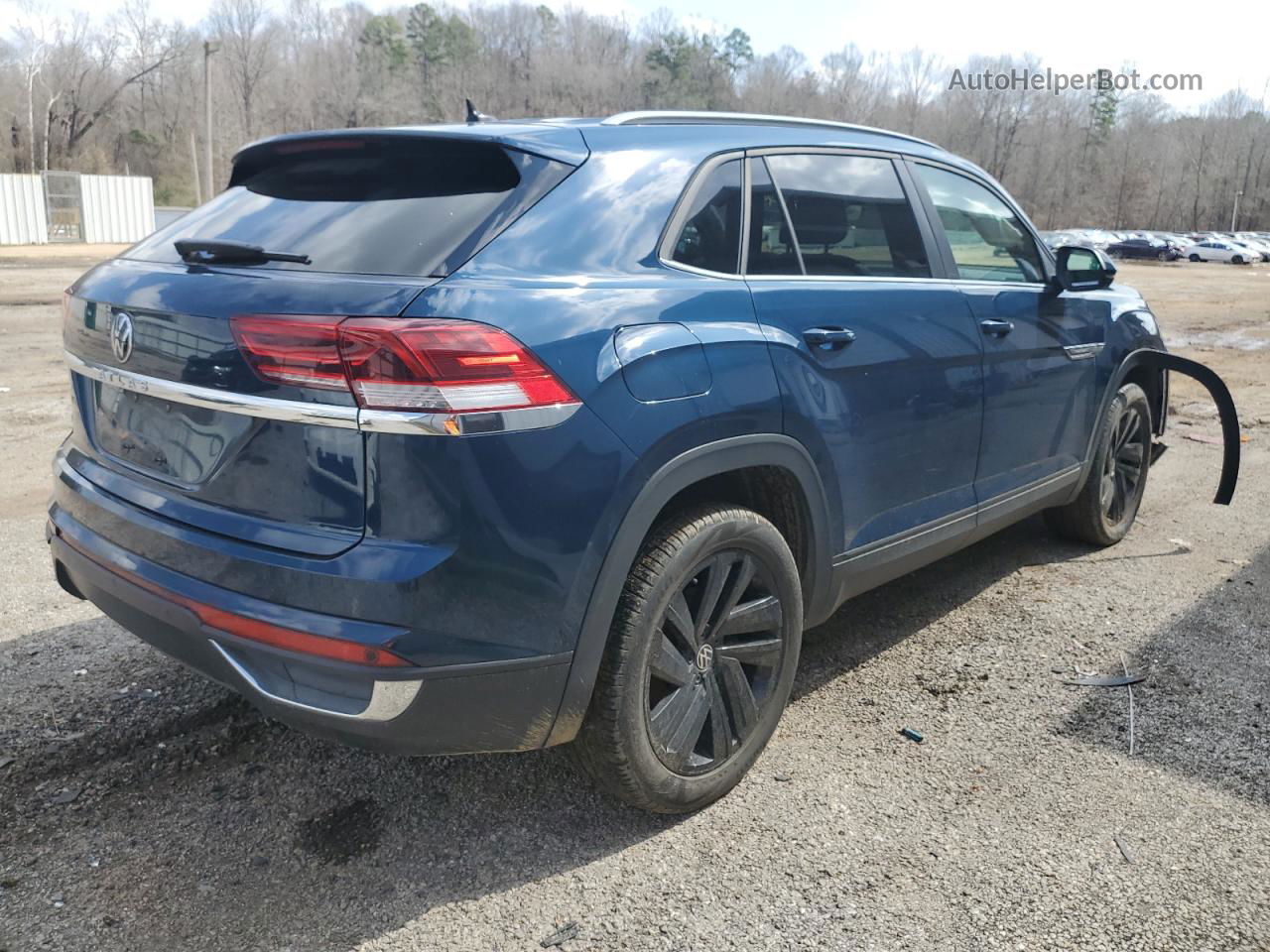 2021 Volkswagen Atlas Cross Sport Se Синий vin: 1V2WC2CA6MC232316