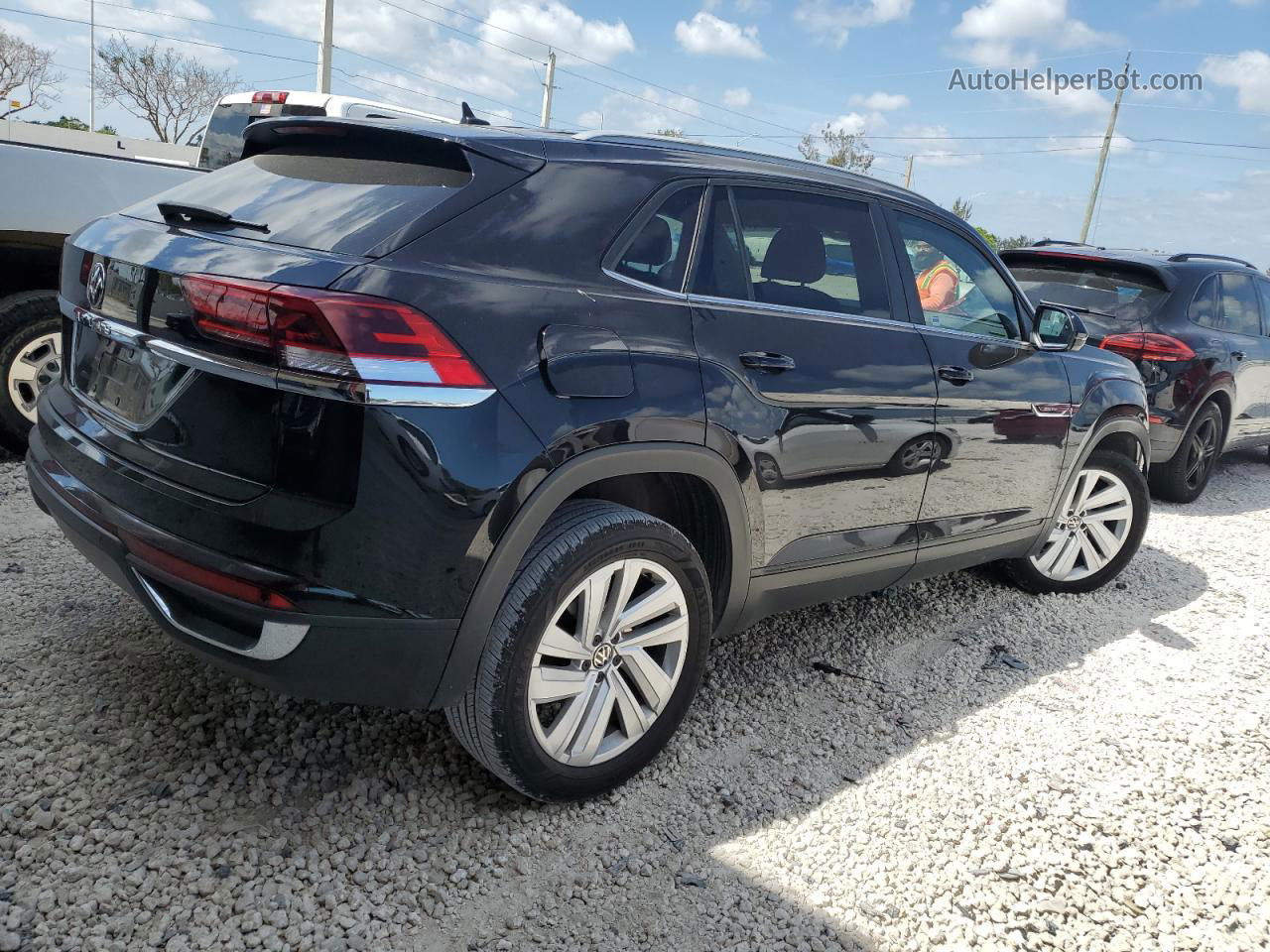 2021 Volkswagen Atlas Cross Sport Se Черный vin: 1V2WC2CAXMC234697