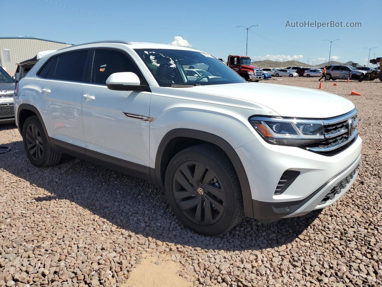 2021 Volkswagen Atlas Cross Sport Se White vin: 1V2WE2CA4MC240232