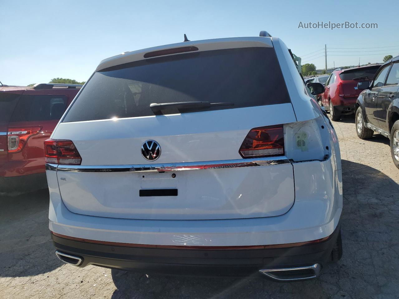 2021 Volkswagen Atlas Se White vin: 1V2WP2CA5MC555695