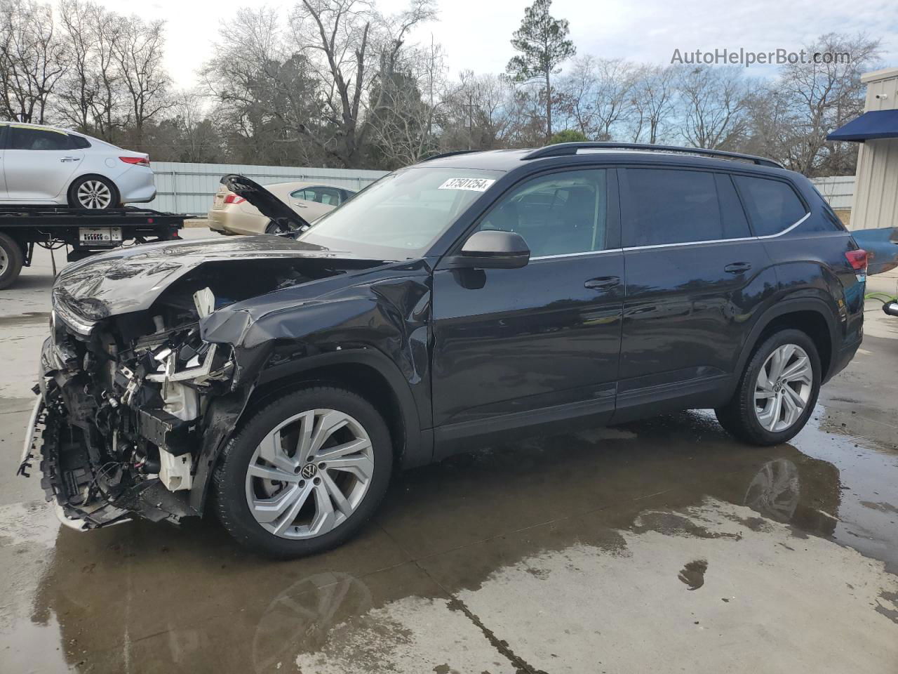 2021 Volkswagen Atlas Se Black vin: 1V2WP2CA7MC577178