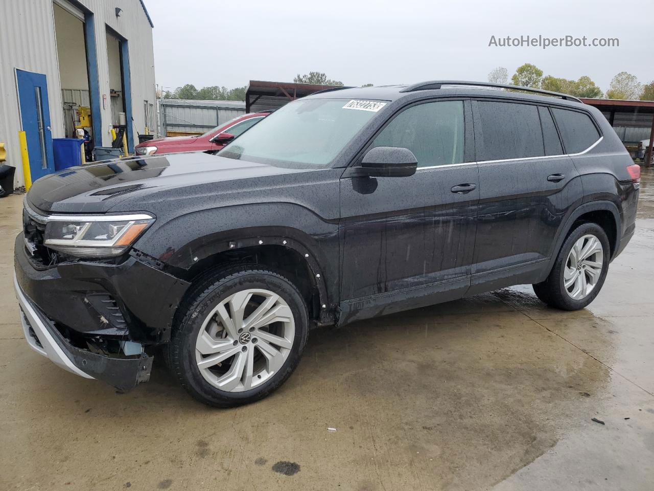 2021 Volkswagen Atlas Se Черный vin: 1V2WR2CA0MC550642