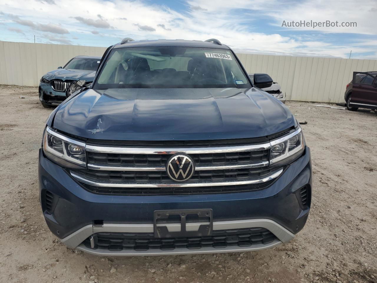 2021 Volkswagen Atlas Se Blue vin: 1V2WR2CA1MC542260