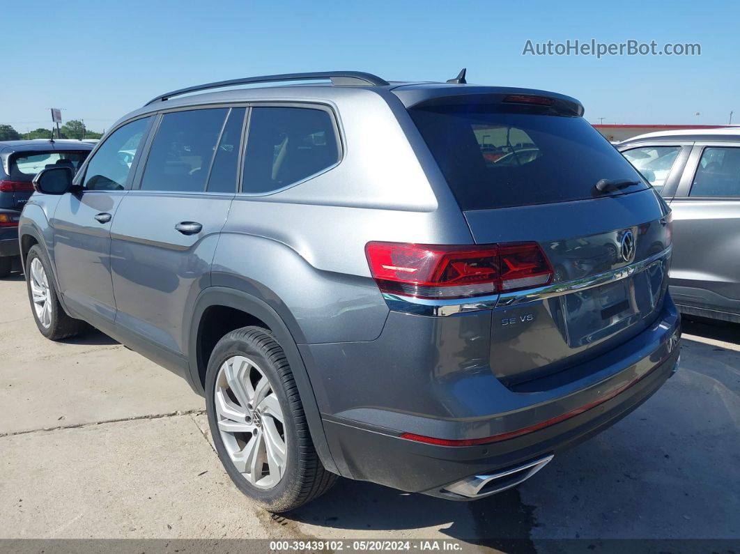 2021 Volkswagen Atlas 3.6l V6 Se W/technology Gray vin: 1V2WR2CA4MC583028