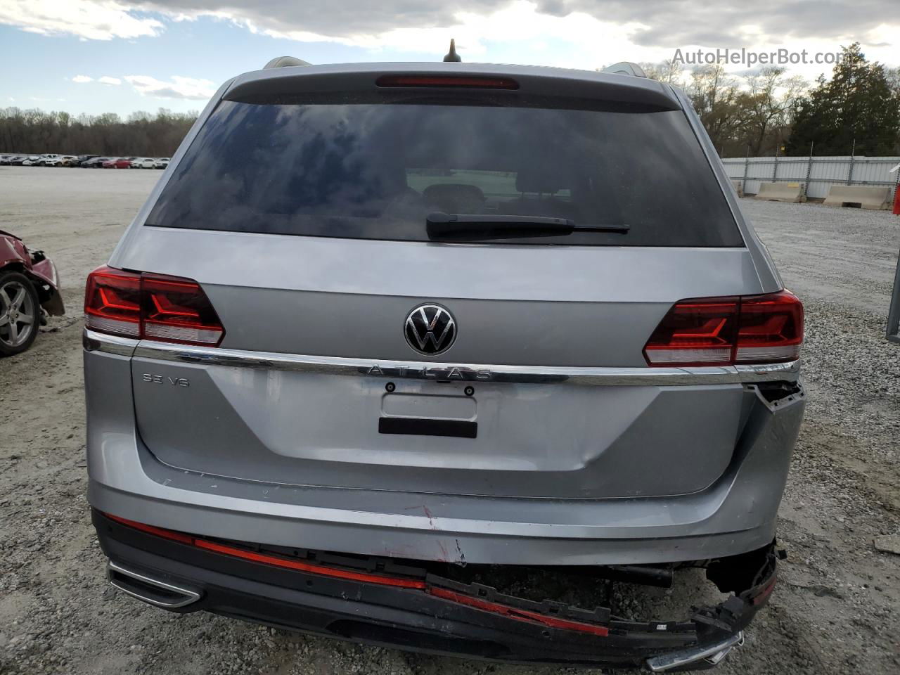 2021 Volkswagen Atlas Se Серебряный vin: 1V2WR2CA5MC575178