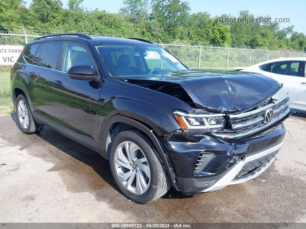 2021 Volkswagen Atlas 3.6l V6 Se W/technology Black vin: 1V2WR2CA5MC606445