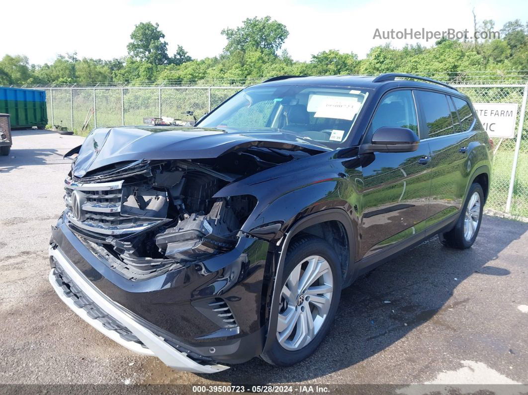 2021 Volkswagen Atlas 3.6l V6 Se W/technology Black vin: 1V2WR2CA5MC606445